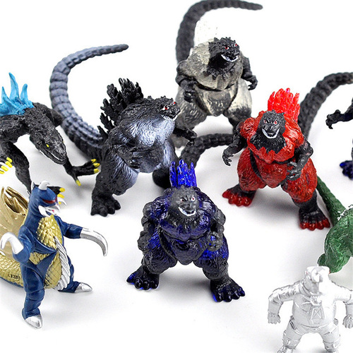 Godzilla Figure Model Ornaments 10 Types vs. King Kong Mechanical Simulation Dinosaur Monster Toys Dolls