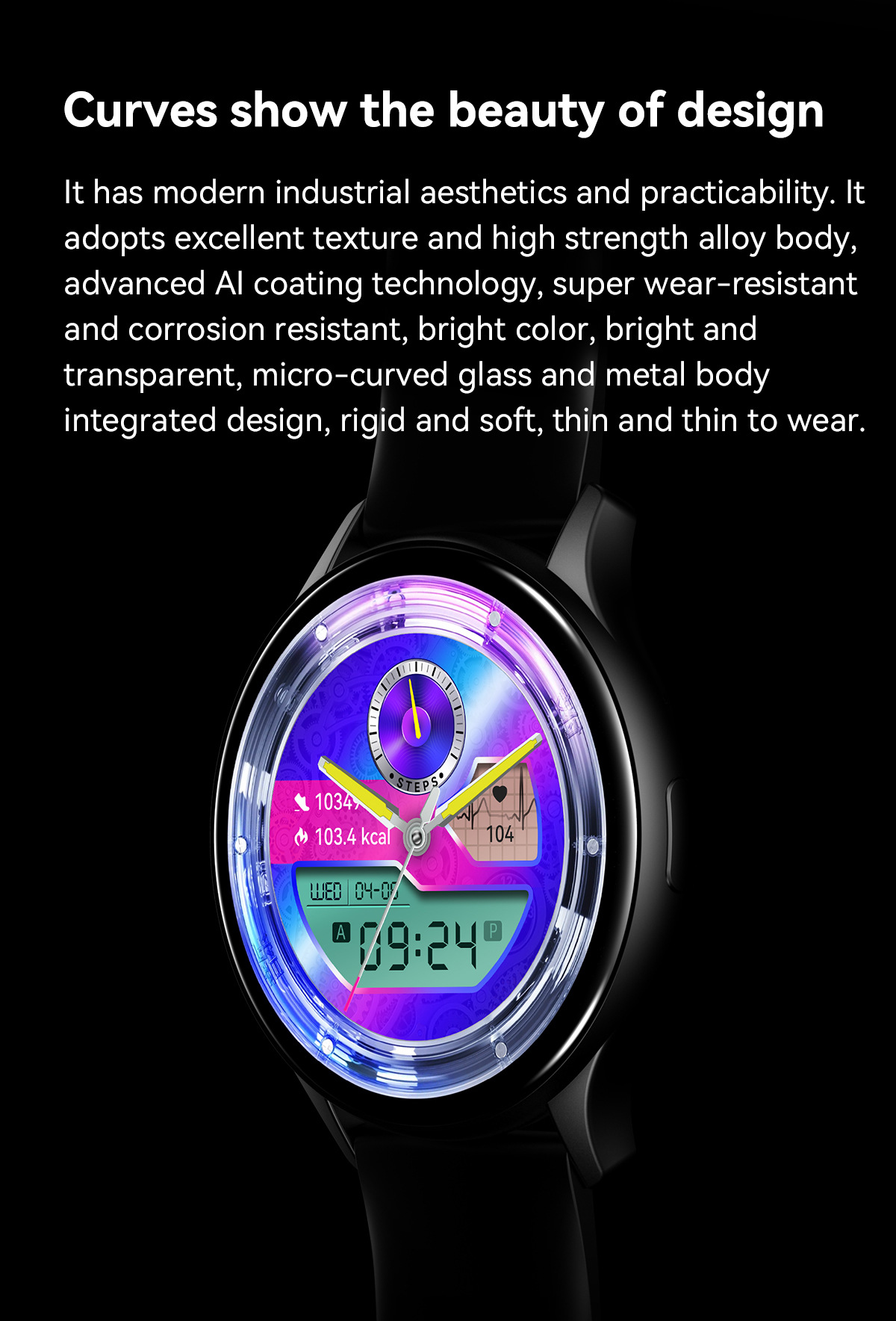 SmartWatch HK89 AMOLED Bluetooth Llamadas Monitoreo de salud_voghion.com
