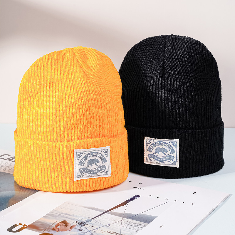New Fashion Knitted Couple Multicolor Hip Hop Street Cold Versatile Simple Warm Wool Hat_voghion.com