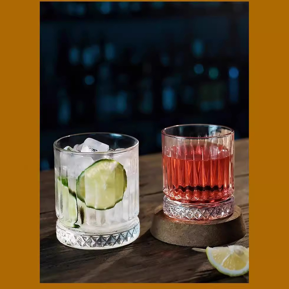 Creativa descompresión de vidrio de whisky vidrio casero vidrio red taza de vino clásico bar de degustación