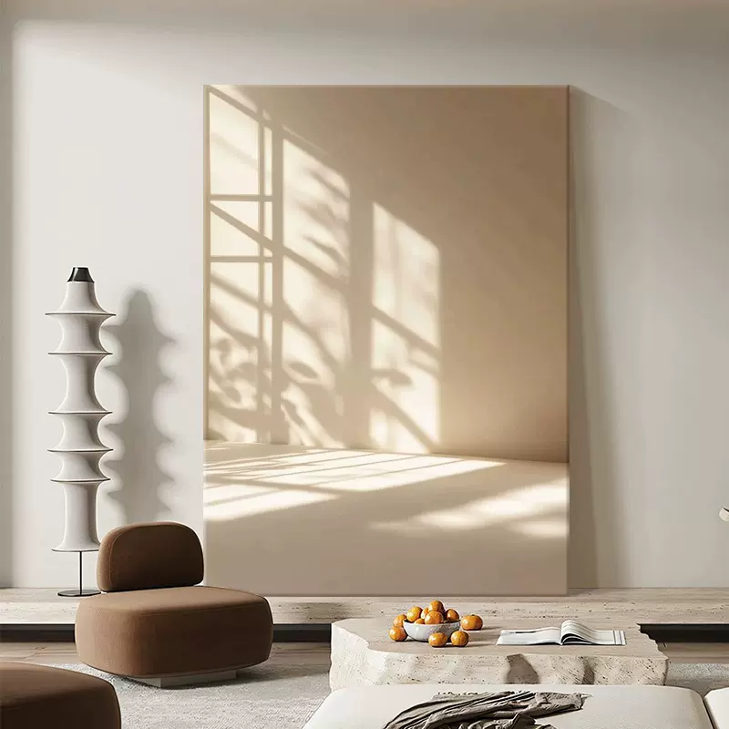光影艺术客厅玄关装饰画现代简约沙发背景墙挂画小众卧室摆画壁画