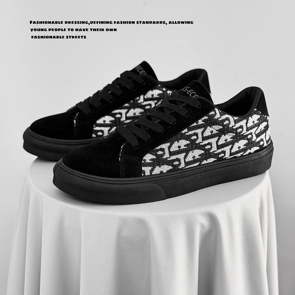 2026 Spring and Autumn New Men's Shoes Korean Style Versatile Casual Shoes Men's Canvas Shoes Versatile Flat Shoes Student Shoes Wholesale