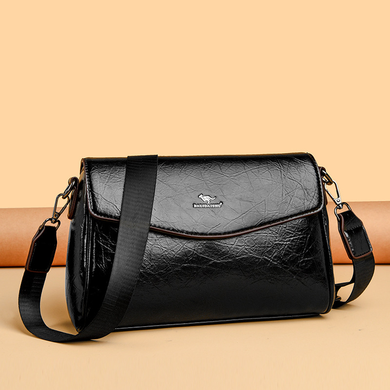 Borsa a tracolla in pelle lucida per donna borsa versatile_voghion.com