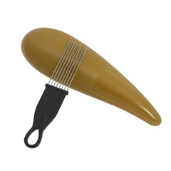 Striking Instrument Scratching Tube Coffee Color Plastic Fish Frog Instrument Accompaniment Frog Call Tube Children's Intelligent Toy Scratching Whisk Wholesale