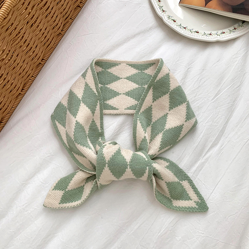 Bufandas de invierno femeninas de alta calidad 2025 nuevo algodón coreano pequeño fresco y cálido cuello lana bufandas de punto al por mayor