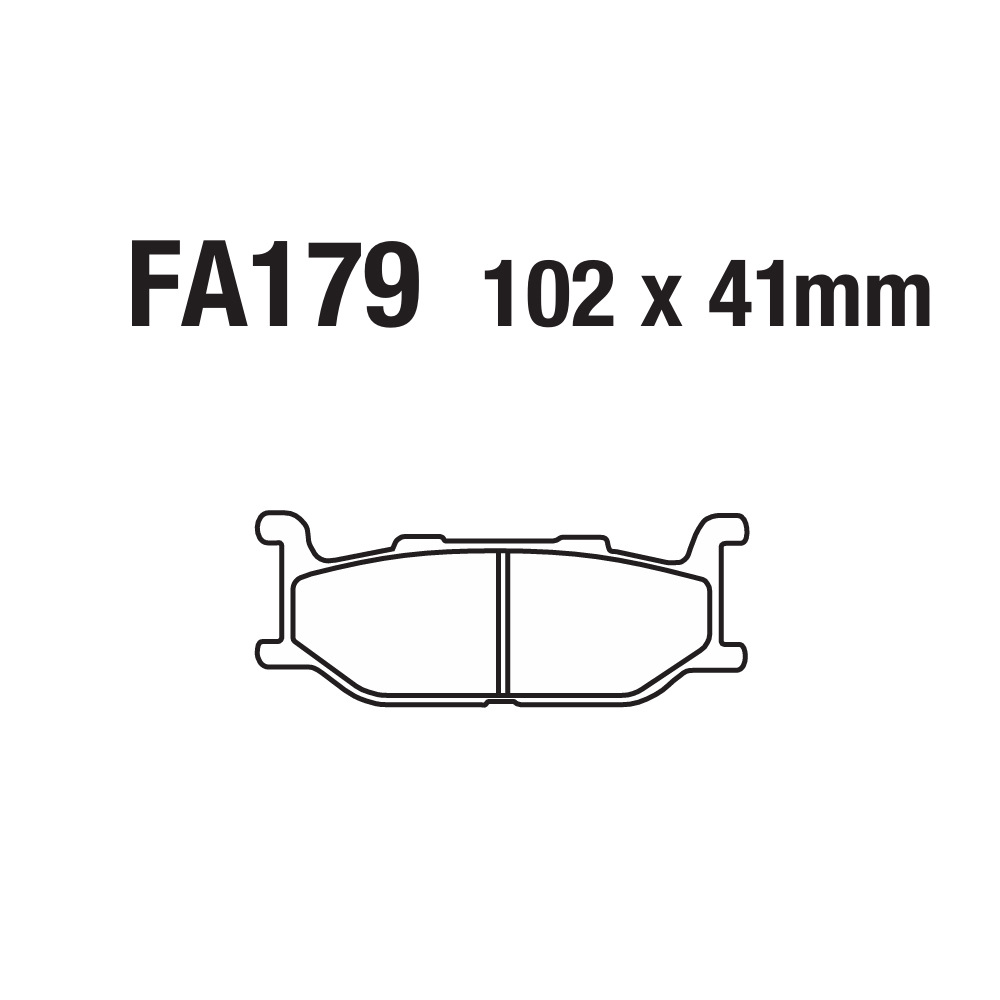 Motorcycle Disc Brake Pads Fa179 Yamaha Xp Xv Xj Xvs 400 500 650