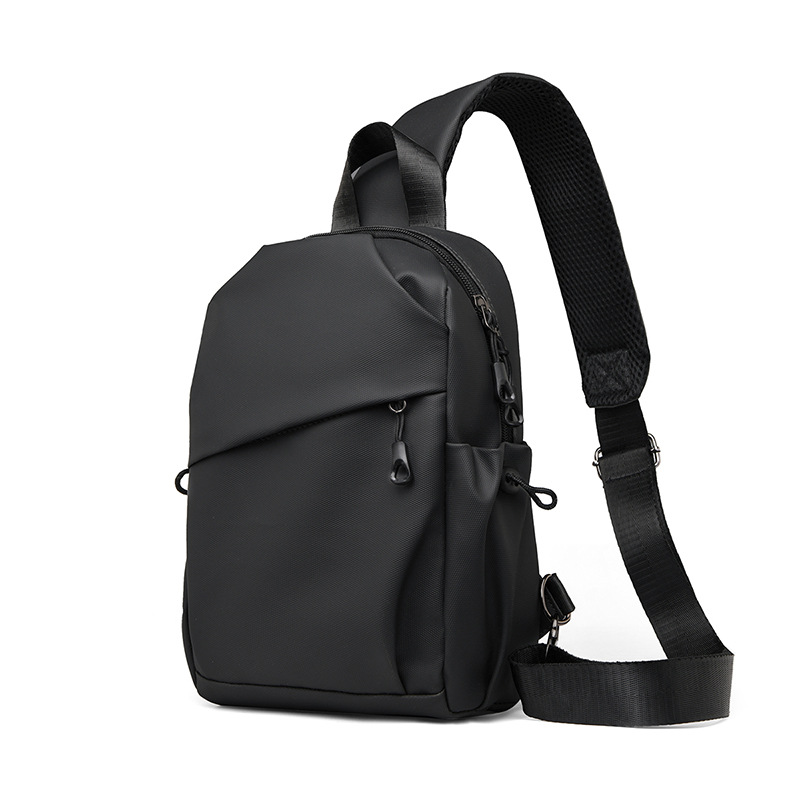 Venta al por mayor de fábrica 2023 nuevo bolso de pecho de tela Oxford para hombre simple y versátil mochila diagonal de un solo hombro para viajes al aire libre