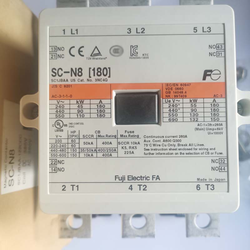 原装日本富士交流电磁接触器SC-N8替代SC-8N AC380V 220V 110V