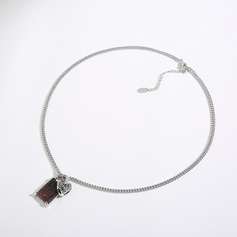 dp墨粉渐变项链女项链复古风秋冬时尚高级感毛衣链项饰2021年新款|ms