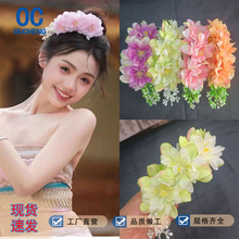 云南傣族发簪民族风头花发梳舞蹈表演缅甸泰国东南亚风情新款发饰