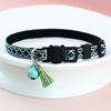 Choker, ethnic small bell with tassels, pet, ethnic style, cat