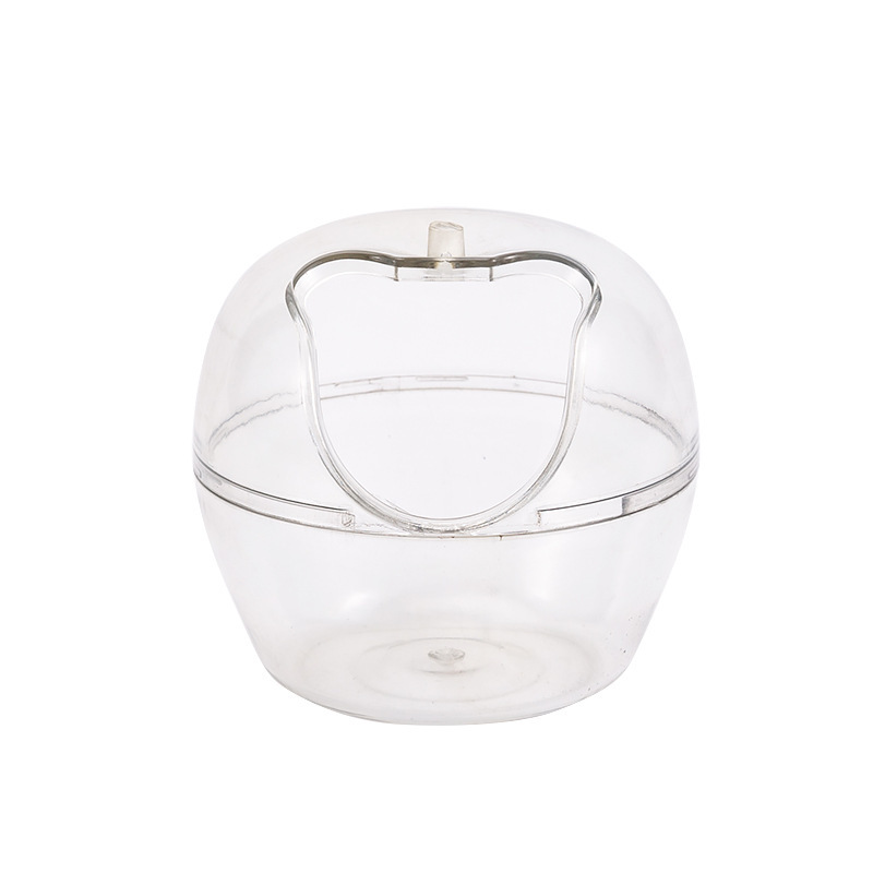 Baños de acrílico transparente de oso de oro hámster de doble propósito hámster escudo de artículos de paisaje pet nido image 6