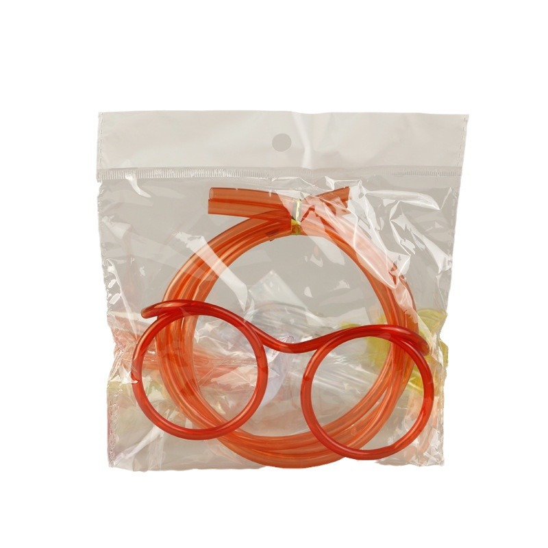 Paja creativa gafas barba paja loco divertido arte plástico paja