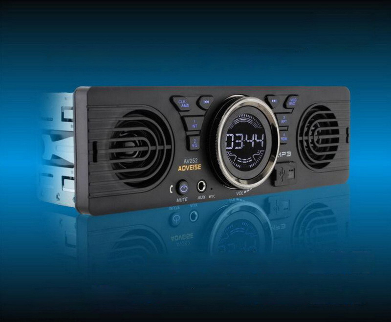 12V Car Single-Cylinder Player Car Plug-In Card Mp3 Audio Radio Built-In Speaker with Bluetooth Host Speaker