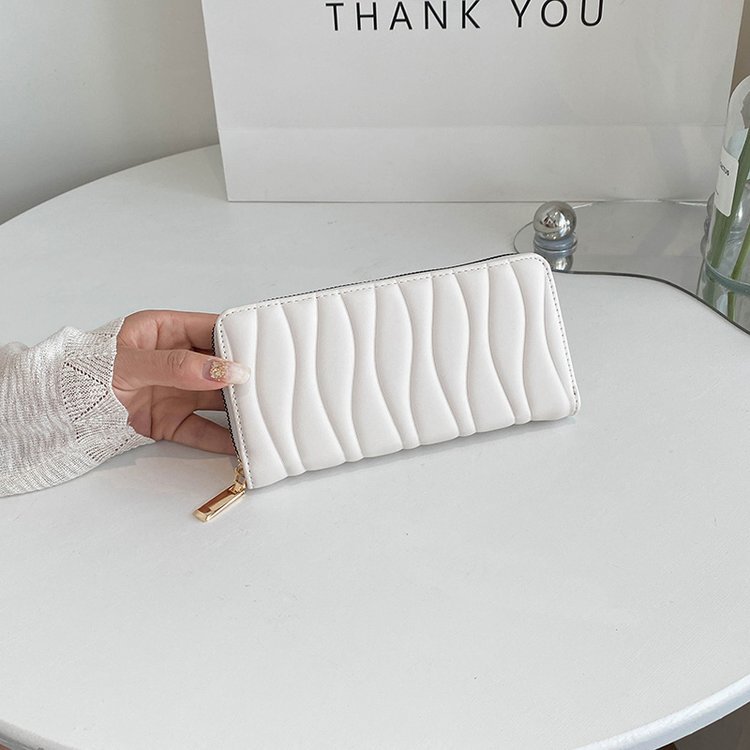 Portfel damski Lingge w długim stylu 2023, nowy, europejski i amerykański, o dużej pojemności, z zamkiem błyskawicznym, do torebki damskiej_voghion.com