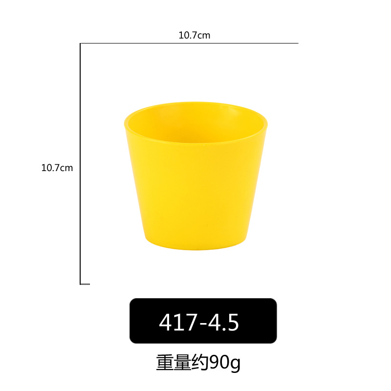 PP porcelana-como colorido oblicuo Tazón de fuente Cubo de lechuga Tazón verde vegetal cubo vegetal creativo restaurante comercial Ensalada de frutas Tazón