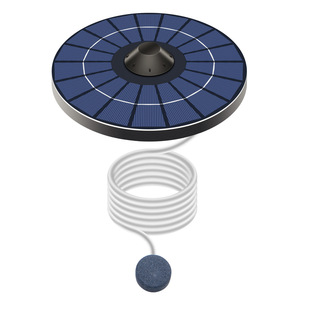 Factory Direct Supply, Cross-Border Popular Solar Direct Drive Oxygen Pump, Portable Flower, Bird and Fish Pond Oxygen Pump