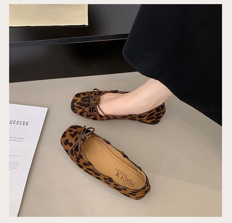 French-style Ballet Flats For Women, 2026 New Model, Paired With Skirts, Vintage Bow Flat Shoes, Shallow Slip-on Loafers_vogvips.com