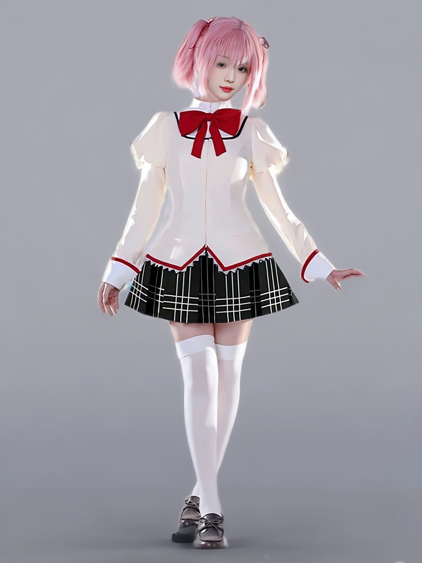 Косплей-школьная форма (Magic Girl) Lumu/Yuanmi Miki — парик и аксессуары, размеры S–XXL