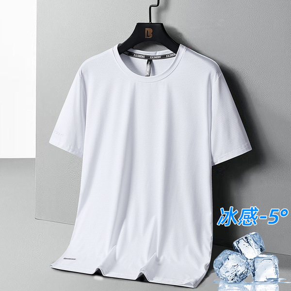 Summer silk quick dry breathable thin sports short sleeve T-shirt…