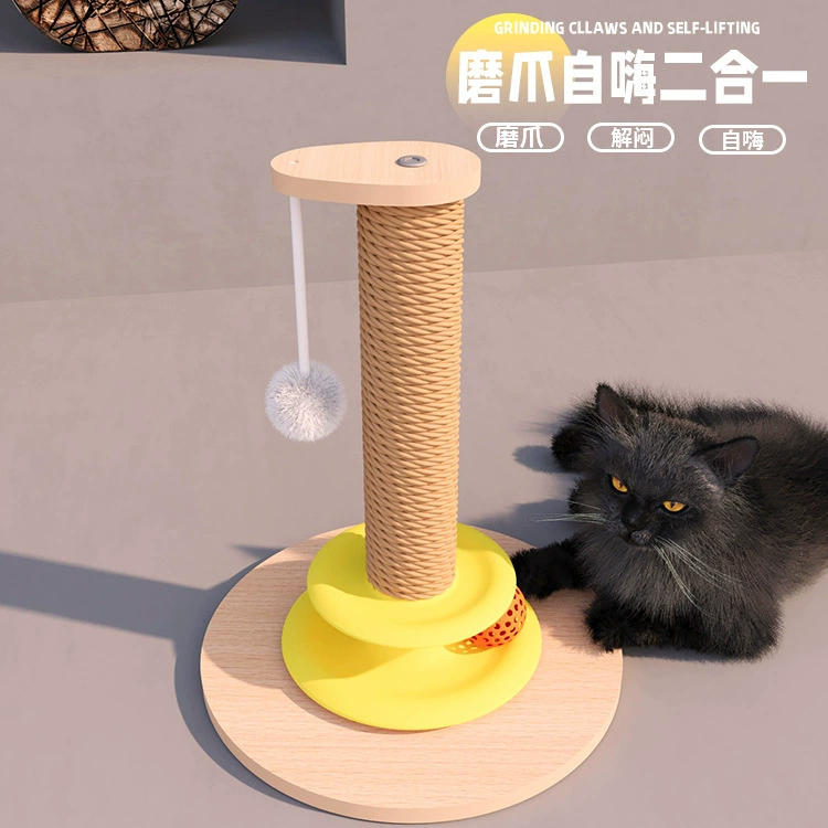 Вертикальный сизаль кошачий царапает, износостойкий, не теряя крошки