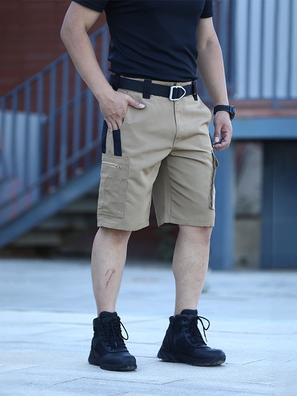 Fábrica directa de pantalones tácticos para hombres, pantalones cortos de camuflaje militares rápidos, bolsillos de herramientas al aire libre, pantalones impermeables.