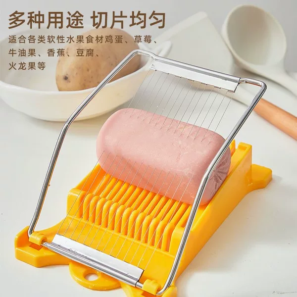 14 Line Luncheon Meat Slicer Household Fruit Vegetable Cutter Kitchen Egg Cutter Ham Banana Slicer Slicer