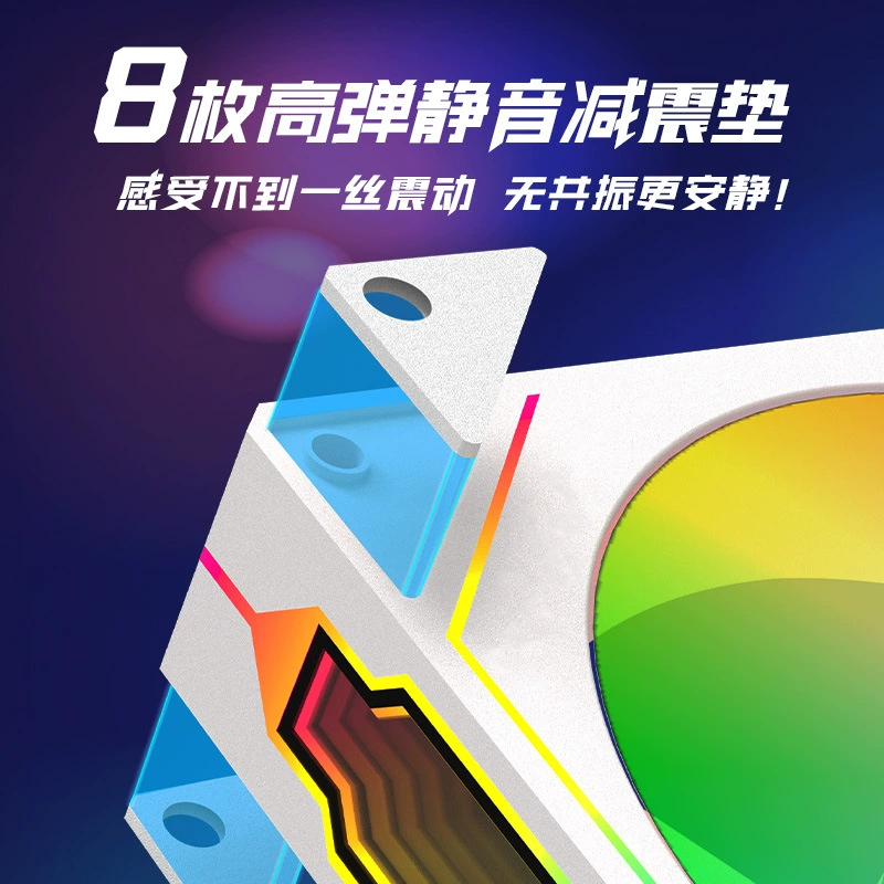 Prism, вентилятор для вентиляции, бесшумный белый ноутбук, (跨境贸易), оптовая продажа, 12 см