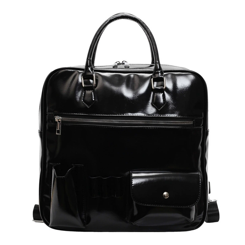 Capacious backpack, handheld bag, trend of season