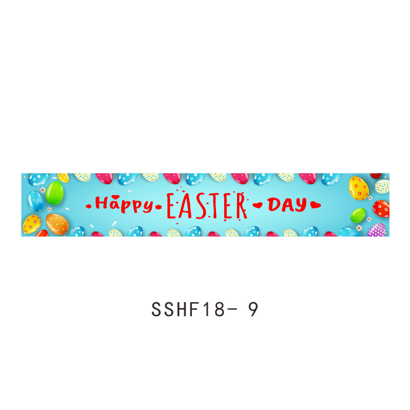 Banderas de Pascua transfronterizas, decoraciones de fiestas navideñas, banderas colgantes, huevos, conejitos, diseño de patio, banderas, pancartas personalizadas