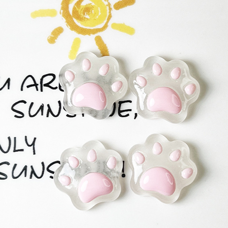 Nueva historieta gato luminoso cero resina accesorios creativos de dibujos animados muñeca crema pegamento material DIY joyería teléfono caso