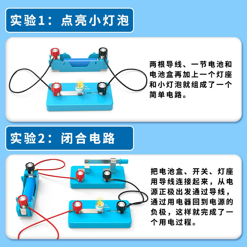 Set for students, equipment, teaching aids, science, circuit