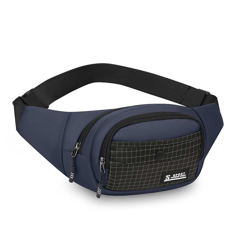 Bolsa de pago de negocios multicapa, bolso de pecho de nylon casual universal para hombres, bolso de teléfono móvil portátil al aire libre, mochila de hombro