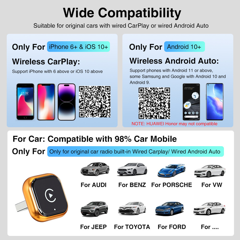 Car Wireless Carplay Box Android Car Interconnect Box Android Auto Car Source Factory