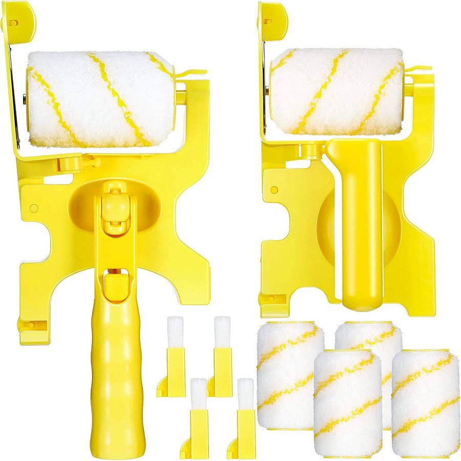 Многофункциональная кисть для отделки стен с функцией разделения цветов и обрезки краев, маленький валик для контурной росписи и разделения цветов, инструмент для покраски стен.