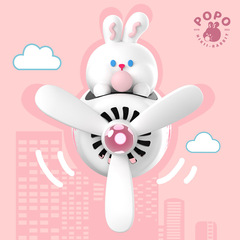 Bubble Rabbit Car Aromatherapy Air Conditioning Vent Fan Car Interior Decoration Ornaments Fragrance Car Supplies Car Perfume