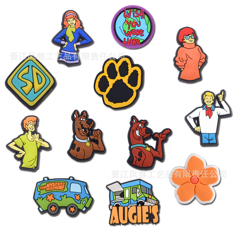 Scooby-Doo Shoe Charms Pvc Soft Rubber DIY Phone Case Accessories Scooby-Doo Shoe Decorations Scooby-Doo Shoe Charms Pvc Soft Rubber DIY Phone Case Accessories Scooby-Doo Shoe Decorations