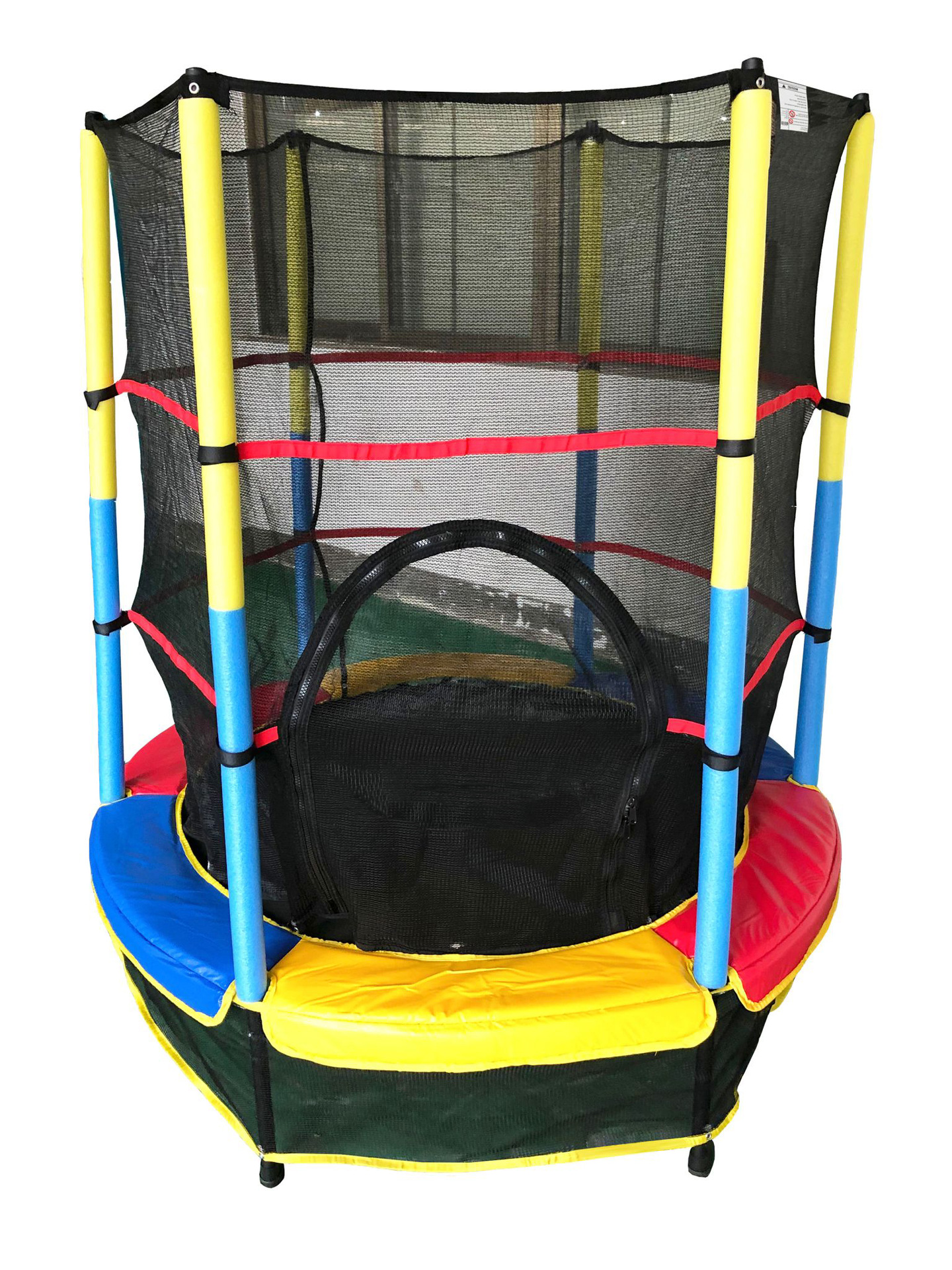 Trampolín para niños en casa, cama de salto pequeña para interiores con red protectora, cama de frotamiento de juguete para bebés, cama de rebote de 55 pulgadas