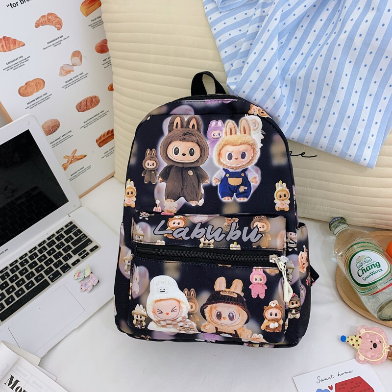 跨境新款潮流卡通拉布布包包儿童双肩包幼儿园大容量高颜值双背包|undefined