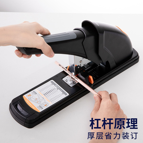 Deli large labor-saving thick-layer stapler large heavy-duty thickened stapler binding machine wholesale