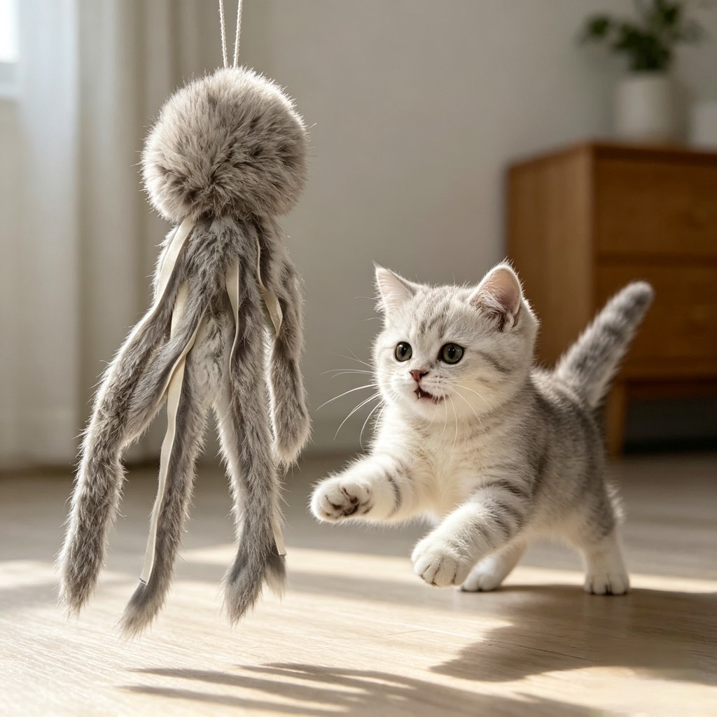 Juguetes de pelo de conejo verdadero, juguetes de pelo de conejo, palo de gato, hechos a mano, no tóxicos, sin adición, juguetes para gatitos que pueden morder.