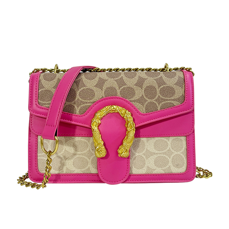 Nuevo estilo de comercio exterior transfronterizo, cadena de viento de fragancia pequeña, bolso de axila de un solo hombro, 2025, bolso cuadrado pequeño de mensajero salvaje de estilo occidental de alta gama