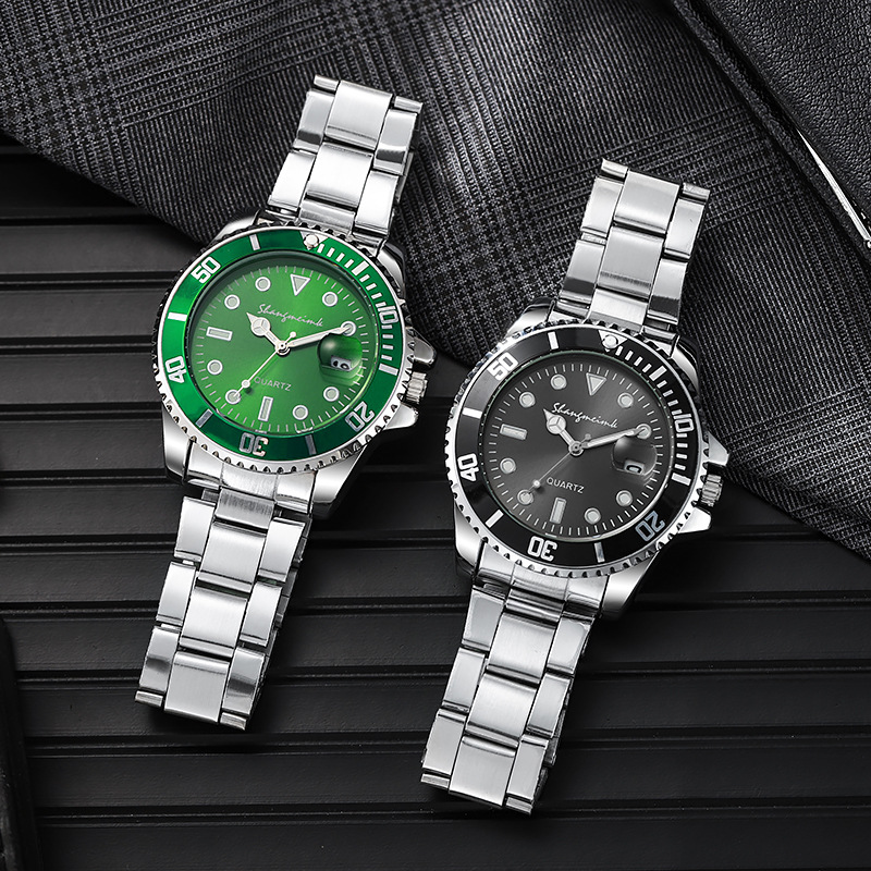 Hombre hip hop agua fantasma giratorio hueco-fuera transparente imitación reloj mecánico de moda calendario personalizado impermeable reloj luminoso