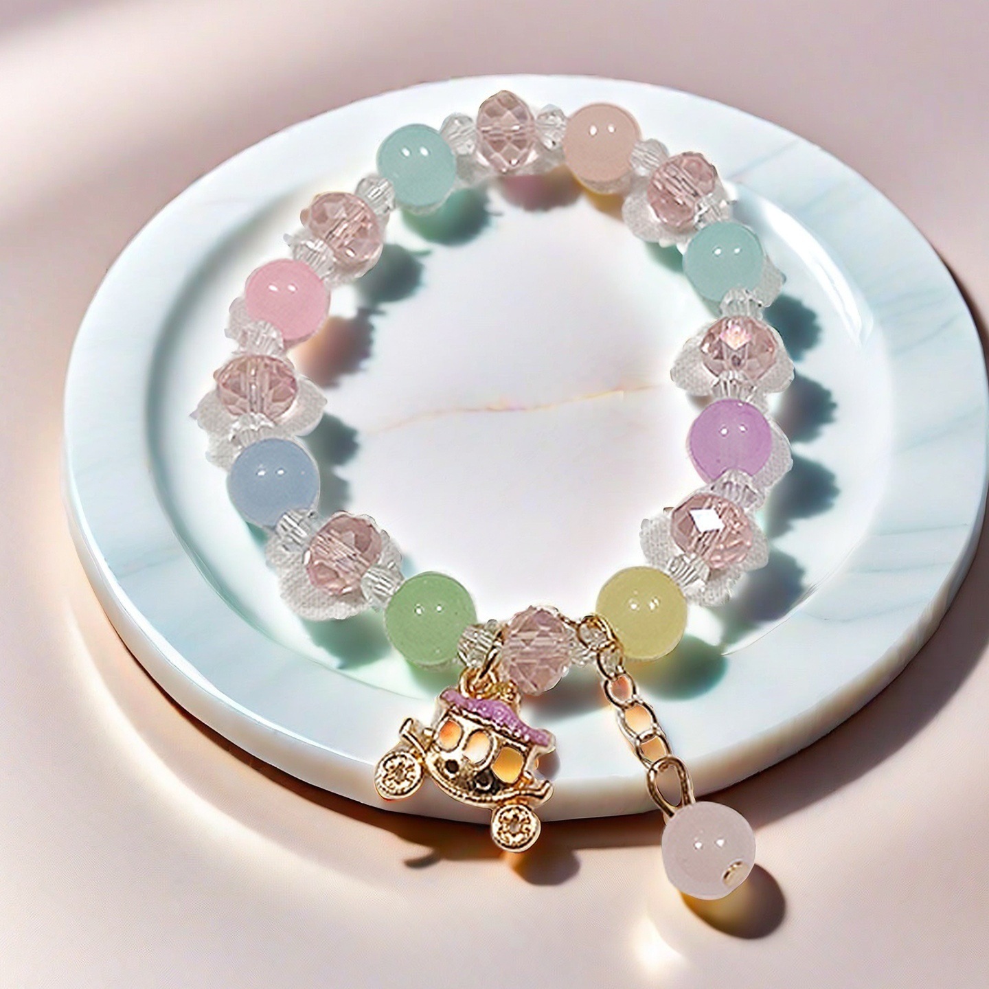 KT10 보라색 마차 팔찌