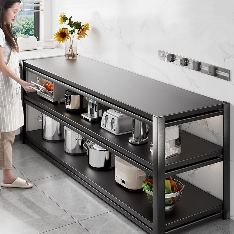 주방 수납 선반 바닥에서 천장까지 다층 가정용 전자 레인지 수납 캐비닛 다기능 벽 수납 선반 선반