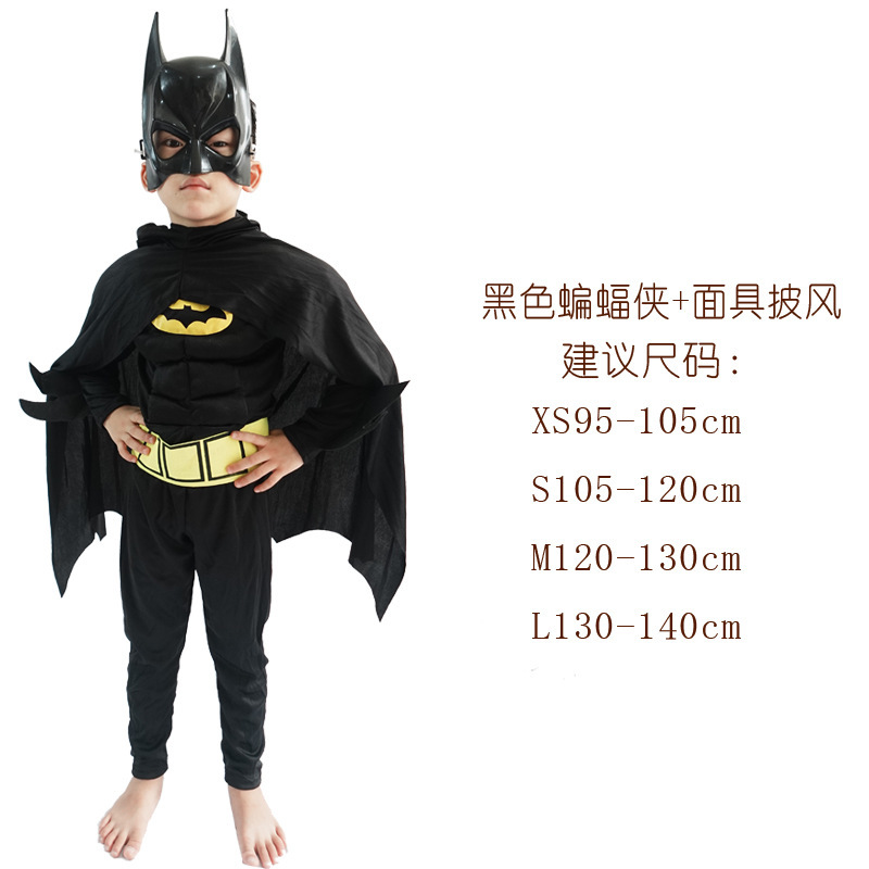 万圣节美国队长钢铁侠绿巨人擎天柱儿童肌肉衣服蜘蛛侠雷神演出服|undefined
