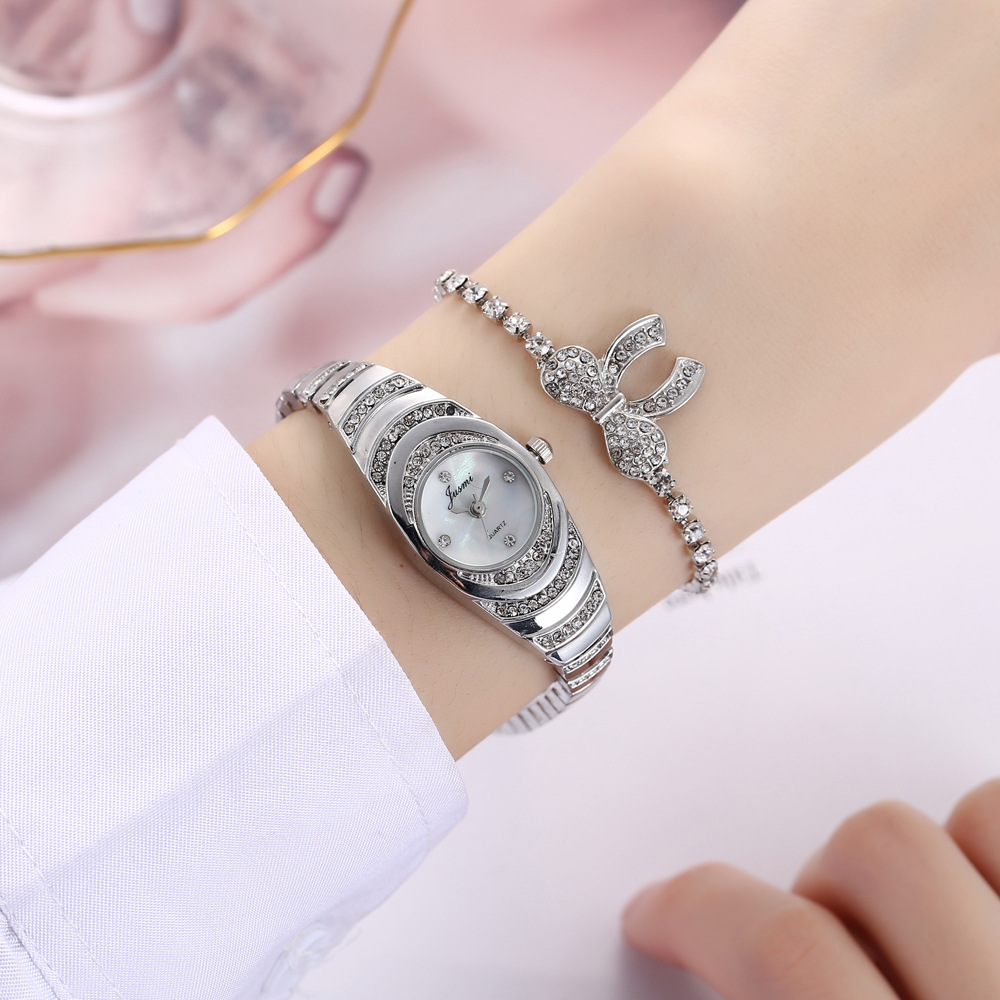 Quartz Movement Bow Knot Pattern Business Bow Knot Buckle Quartz Women's Watches