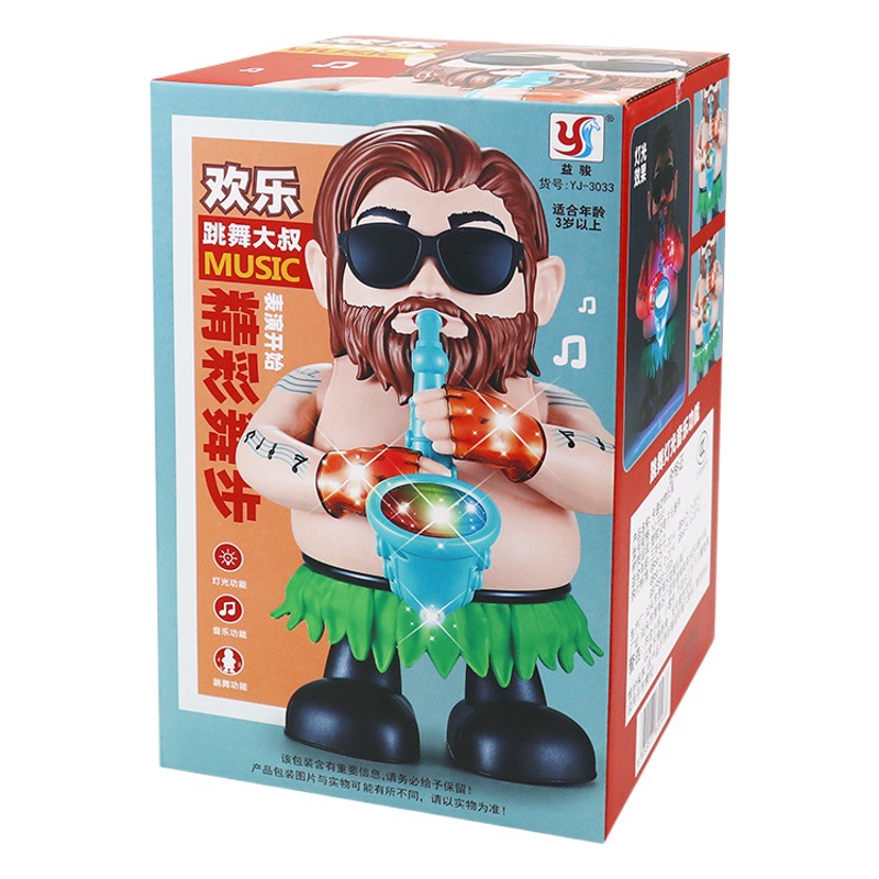 Transfronterizo baile eléctrico saxofón mano swing luz música juguetes para niños bebé puesto juguetes al por mayor