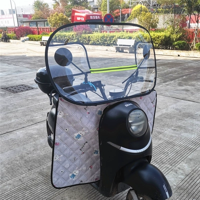 protection all seasons universal, Motorcycle front windshield - detachable-model-grey-bunny-windshield