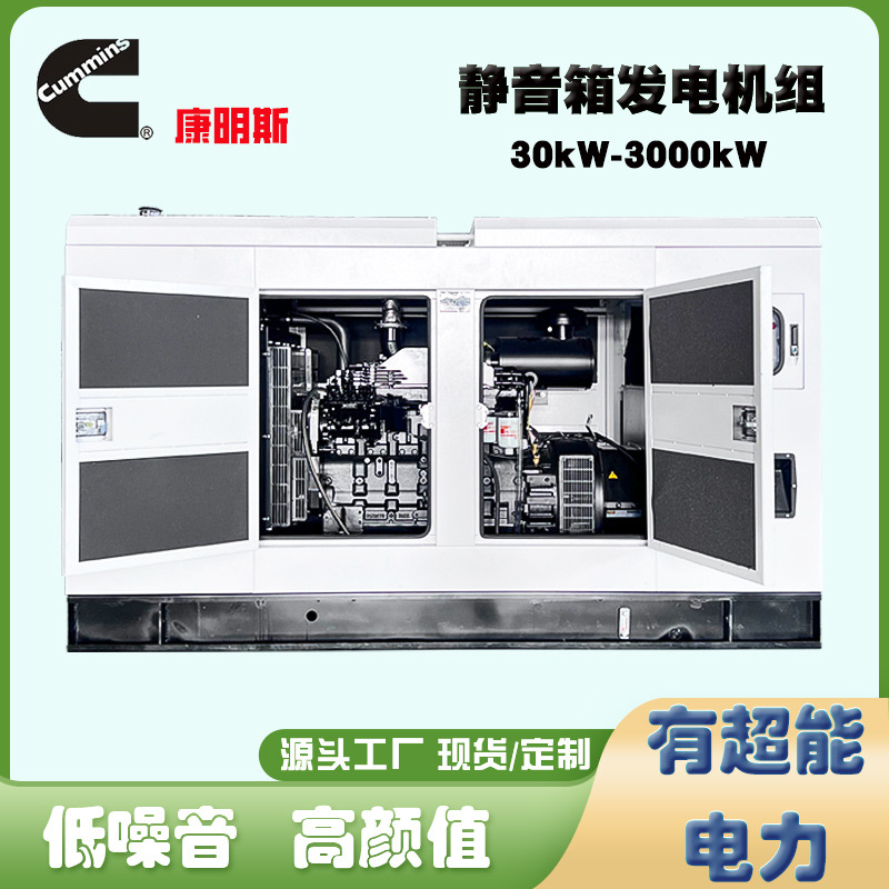 Grupo electrógeno de altavoz estático Cummins 50/100/300/500/kW generador diesel contenedor completo